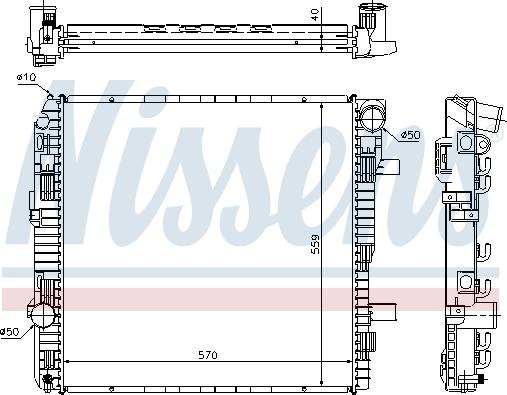 Nissens 62794A - Radiator, engine cooling parts5.com