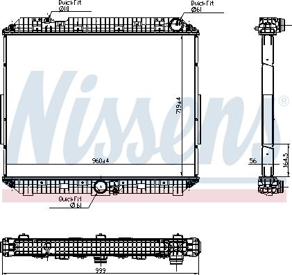 Nissens 6270020 - Radiaator,mootorijahutus parts5.com