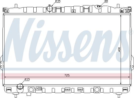 Nissens 67032 - Радиатор, охлаждение двигателя parts5.com