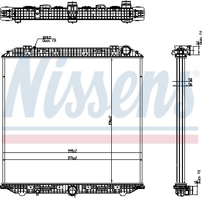 Nissens 671750 - Hűtő, motorhűtés parts5.com