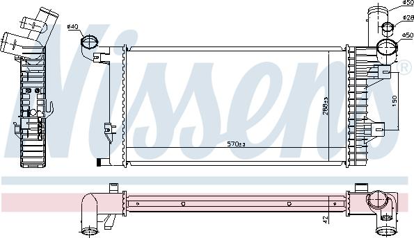 Nissens 67172 - Radiador, refrigeración del motor parts5.com