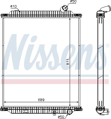 Nissens 672060 - Motor su radyatörü parts5.com