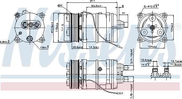 Nissens 899919 - Συμπιεστής, συστ. κλιματισμού parts5.com