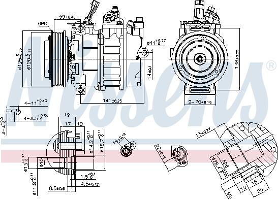 Nissens 89488 - Kompresor, klimatyzacja parts5.com