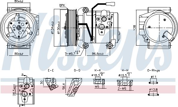 Nissens 890957 - Kompresor, klimatyzacja parts5.com