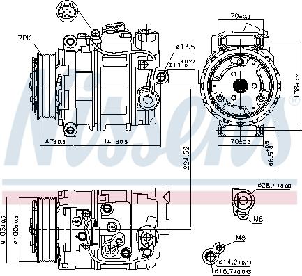 Nissens 89090 - Compressor, air conditioning parts5.com