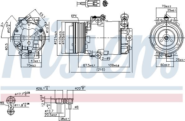 Nissens 89042 - Kompresor, klima-uređaj parts5.com