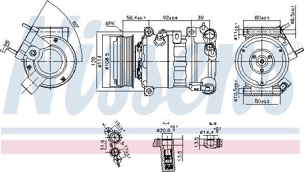 Nissens 890599 - Kompresor, klima-uređaj parts5.com