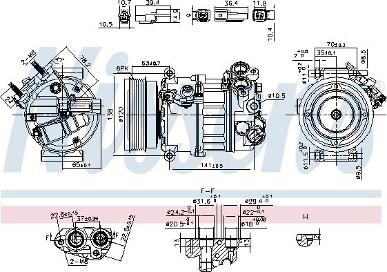 Nissens 890593 - Kompresör, klima sistemi parts5.com