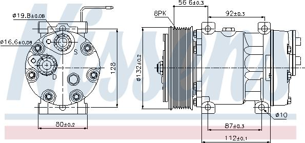 Nissens 89065 - Compresor, aire acondicionado parts5.com