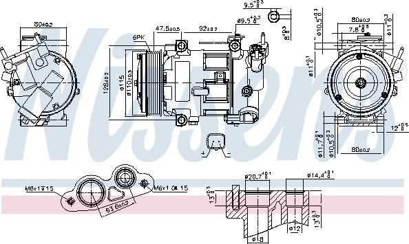 Nissens 890606 - Compresor, aire acondicionado parts5.com