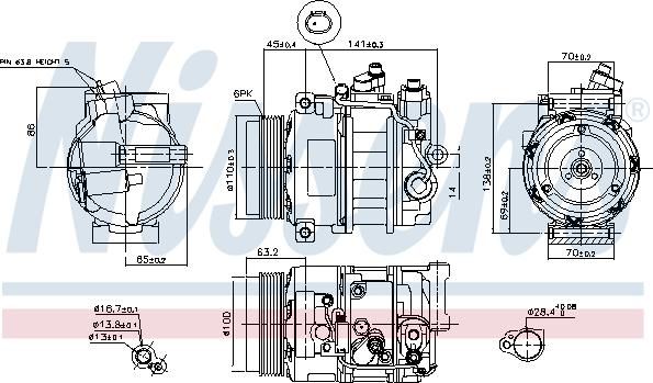 Nissens 890634 - Kompresor, klimatizace parts5.com