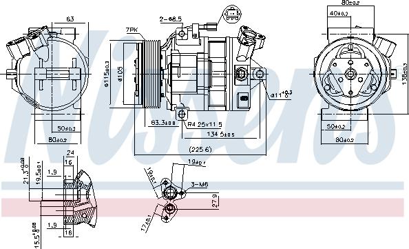 Nissens 890138 - Kompresor, klimtatska naprava parts5.com