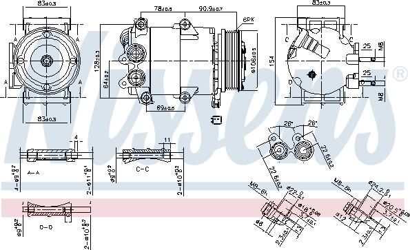 Nissens 890392 - Kompresor, klimtatska naprava parts5.com