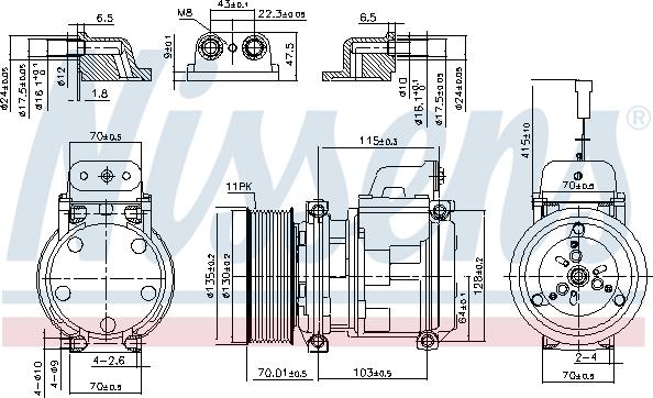 Nissens 890331 - Compressor, air conditioning parts5.com