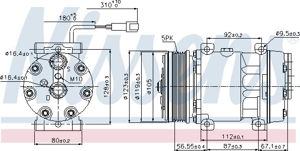 Nissens 89079 - Kompresor, klimatyzacja parts5.com