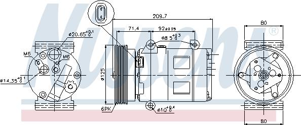 Nissens 89072 - Kompresszor, klíma parts5.com