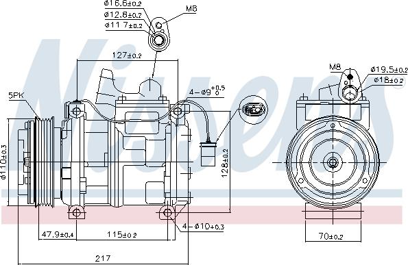 Nissens 89147 - Kompressor,kliimaseade parts5.com