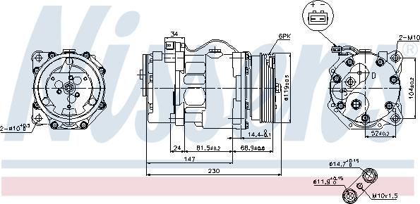 Nissens 89165 - Compresseur, climatisation parts5.com