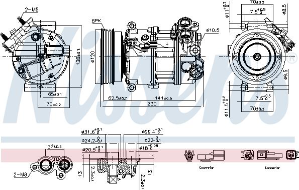 Nissens 891004 - Compressor, air conditioning parts5.com