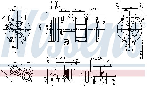 Nissens 89326 - Kompressori, ilmastointilaite parts5.com