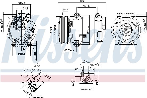 Nissens 89323 - Kompresor, klimatyzacja parts5.com