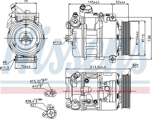 Nissens 89214 - Kompressor, Klimaanlage parts5.com