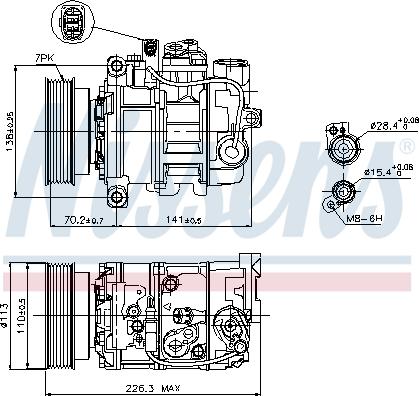 Nissens 89237 - Kompresör, klima sistemi parts5.com