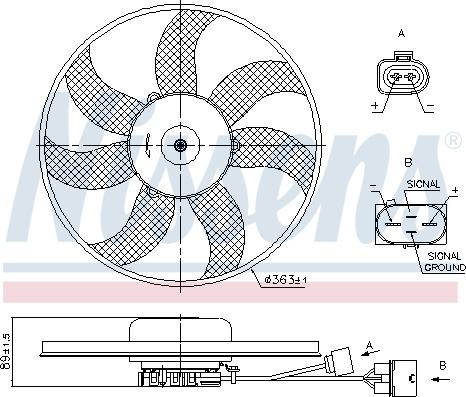 Nissens 85699 - Tuuletin, moottorin jäähdytys parts5.com