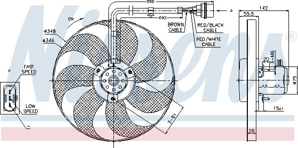 Nissens 85683 - Ventilator, radiator parts5.com