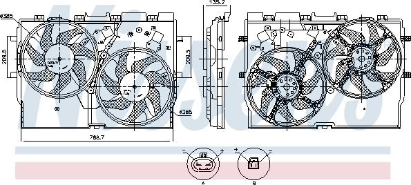 Nissens 850115 - Ventilador, refrigeración del motor parts5.com