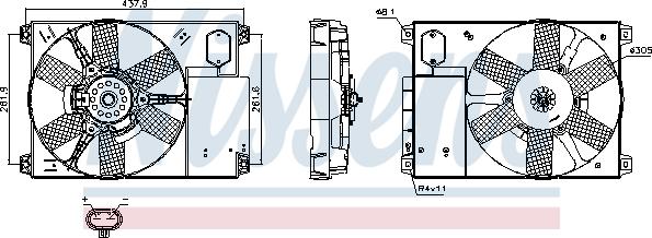 Nissens 85020 - Fan, radiator parts5.com