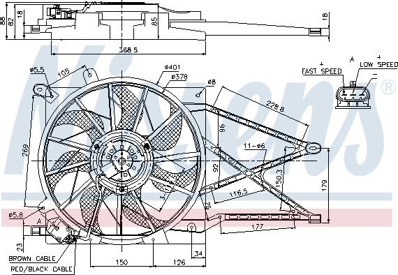 Nissens 85185 - Fan, radiator parts5.com