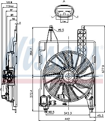 Nissens 85706 - Ventilador, refrigeración del motor parts5.com