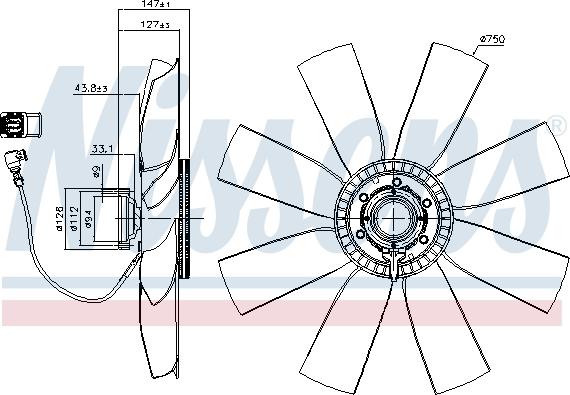 Nissens 86236 - Kvačilo, ventilator hladnjaka parts5.com