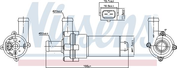 Nissens 831051 - Water Pump parts5.com