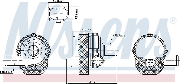 Nissens 831057 - Pumpa za vodu parts5.com