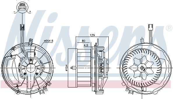 Nissens 87587 - Interior Blower parts5.com