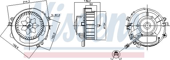 Nissens 87525 - Ventilator, habitaclu parts5.com