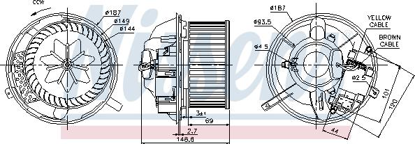 Nissens 87072 - Ventilador habitáculo parts5.com