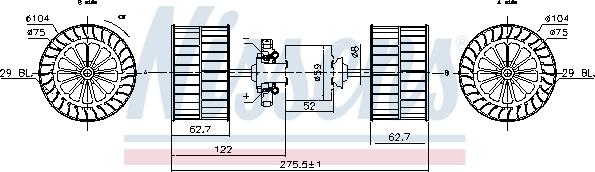 Nissens 87193 - Ventilador habitáculo parts5.com