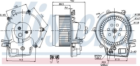 Nissens 87111 - Vnútorný ventilátor parts5.com