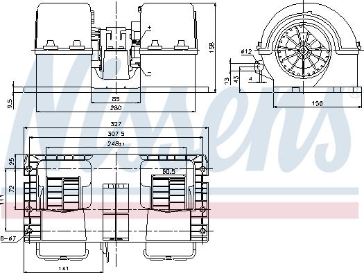 Nissens 87132 - Ventilador habitáculo parts5.com