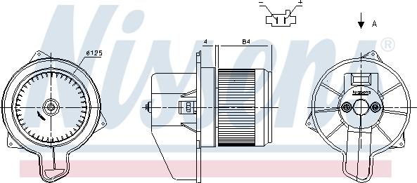 Nissens 87306 - Kalorifer motoru parts5.com