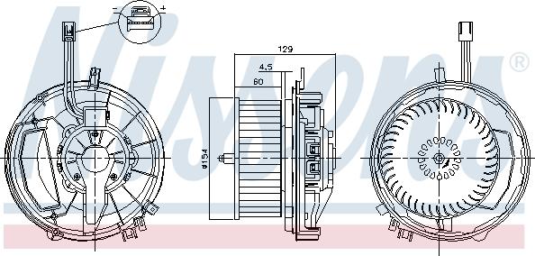 Nissens 87256 - Вентилятор салона parts5.com