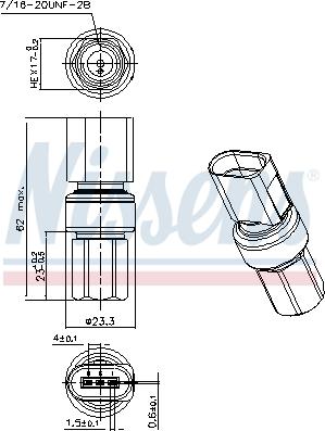 Nissens 301098 - Tlačna sklopka, klima-uređaj parts5.com