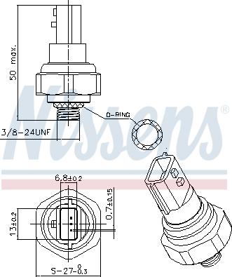 Nissens 301038 - Tlacno stikalo, klimatska naprava parts5.com