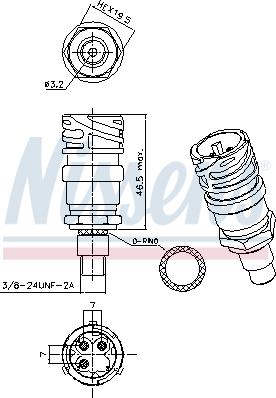 Nissens 301028 - Basınç şalteri, klima sistemi parts5.com