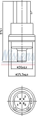 Nissens 207009 - Senzor, temperatura rashladne tečnosti parts5.com