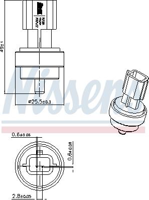 Nissens 207006 - Snímač, teplota chladiva parts5.com